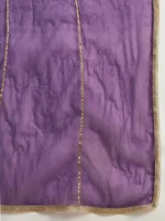 embroidered flared kurta with palazzo & dupatta set